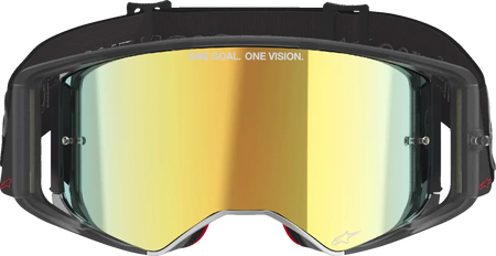 Alpinestars Crossbril Supertech Vista Black Mirror-Gold