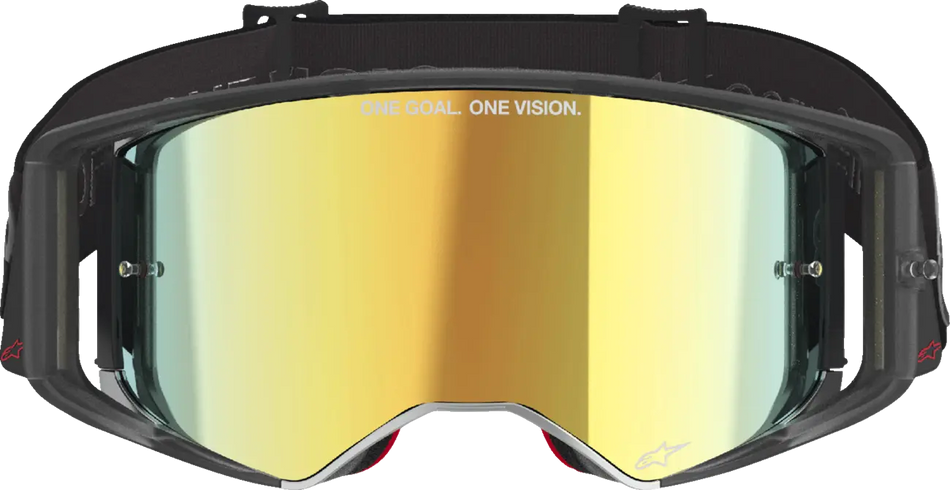 Alpinestars Crossbril Supertech Vista Black Mirror-Gold