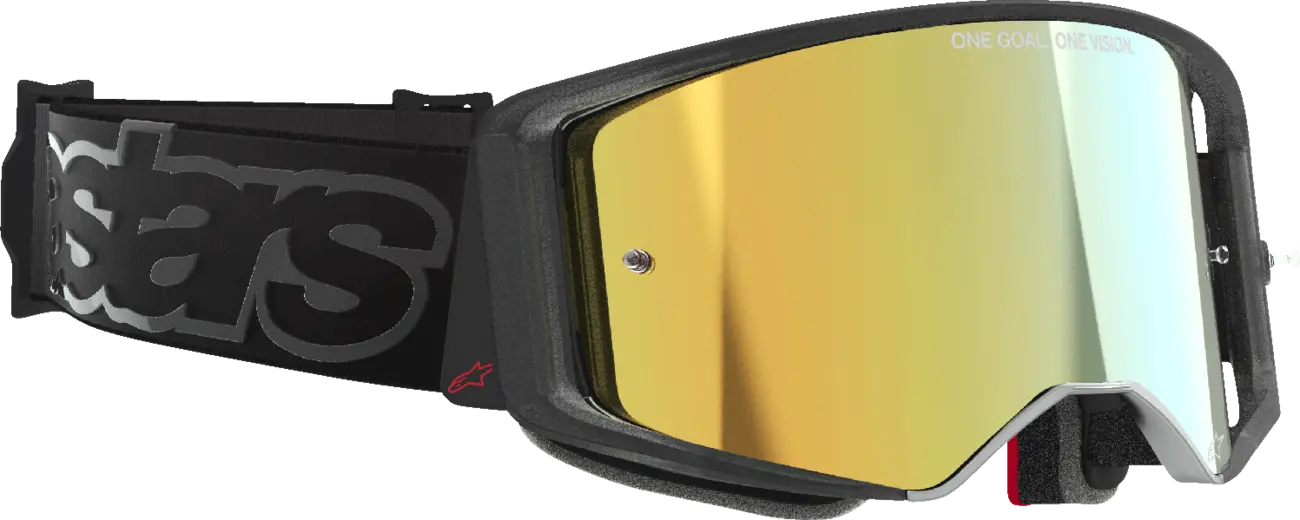 Alpinestars Crossbril Supertech Vista Black Mirror-Gold