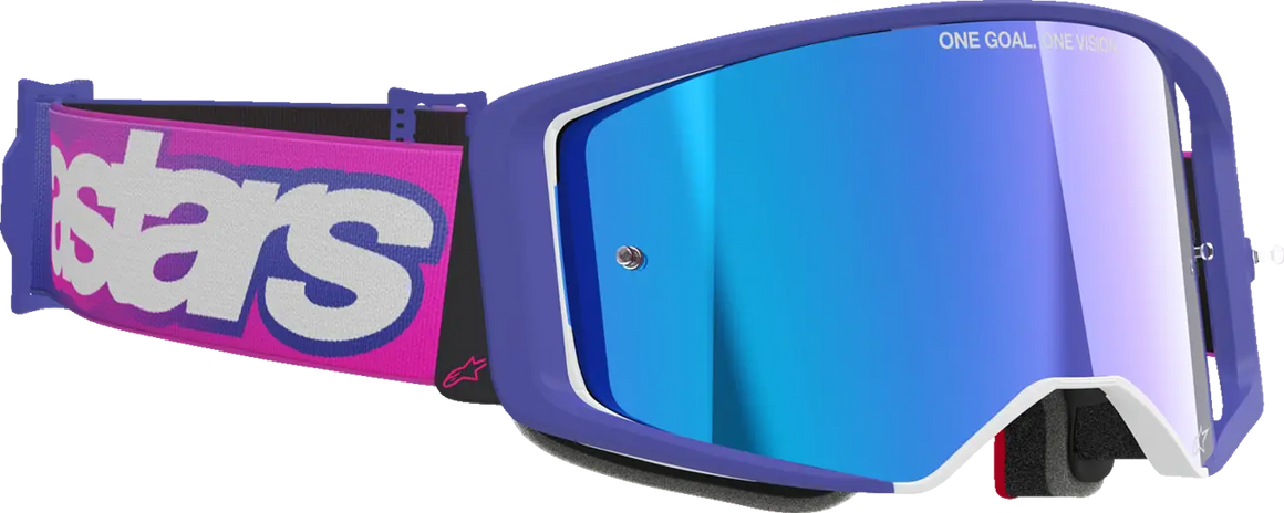 Alpinestars Crossbril Supertech Vista Purple/Pink Mirror-Blue