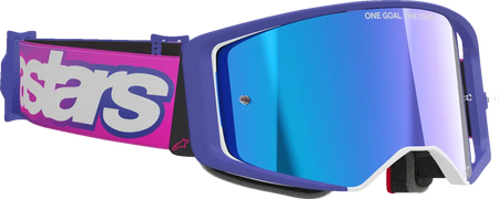 Alpinestars Crossbril Supertech Vista Purple/Pink Mirror-Blue