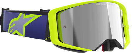 Alpinestars Crossbril Supertech Corp Purple/Yl Mirror-Silver