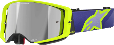 Alpinestars Crossbril Supertech Corp Purple/Yl Mirror-Silver