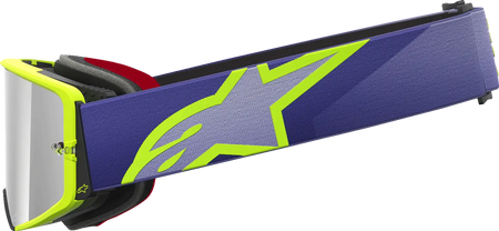 Alpinestars Crossbril Supertech Corp Purple/Yl Mirror-Silver