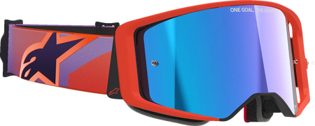 Alpinestars Crossbril Supertech Corp Coral/Purple Mirror-Blue