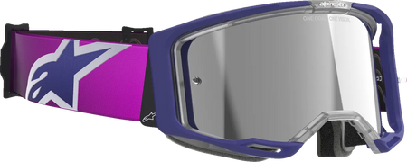 Alpinestars Crossbril Vision 8 Corp Purple/Light Gray/Mirror Silver