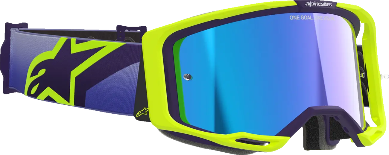 Alpinestars Crossbril Vision 8 Corp Purple/Ylwpnk/Mirror Gold