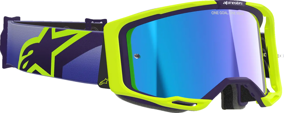 Alpinestars Crossbril Vision 8 Corp Purple/Ylwpnk/Mirror Gold