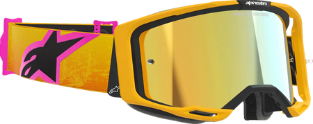 Alpinestars Crossbril Vision 8 Corp Orange/Yellow/Pink Mirror-Gold
