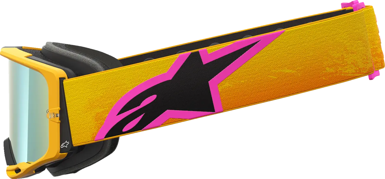Alpinestars Crossbril Vision 8 Corp Orange/Yellow/Pink Mirror-Gold