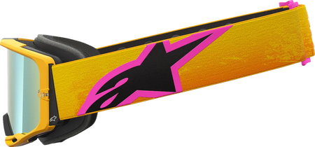 Alpinestars Crossbril Vision 8 Corp Orange/Yellow/Pink Mirror-Gold