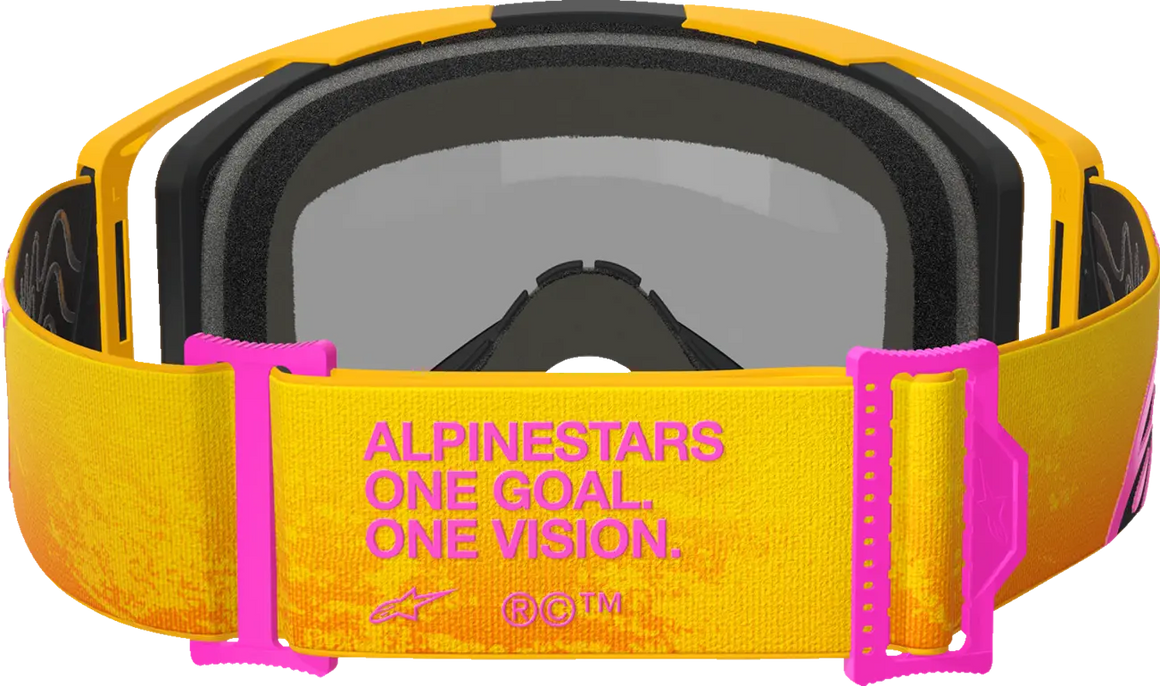 Alpinestars Crossbril Vision 8 Corp Orange/Yellow/Pink Mirror-Gold