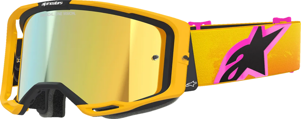 Alpinestars Crossbril Vision 8 Corp Orange/Yellow/Pink Mirror-Gold