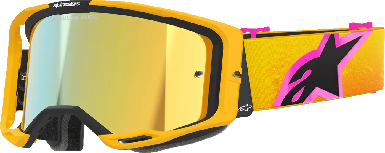 Alpinestars Crossbril Vision 8 Corp Orange/Yellow/Pink Mirror-Gold