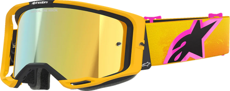 Alpinestars Crossbril Vision 8 Corp Orange/Yellow/Pink Mirror-Gold