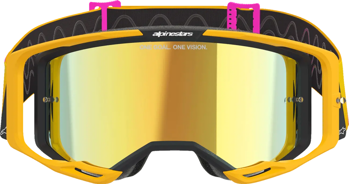 Alpinestars Crossbril Vision 8 Corp Orange/Yellow/Pink Mirror-Gold