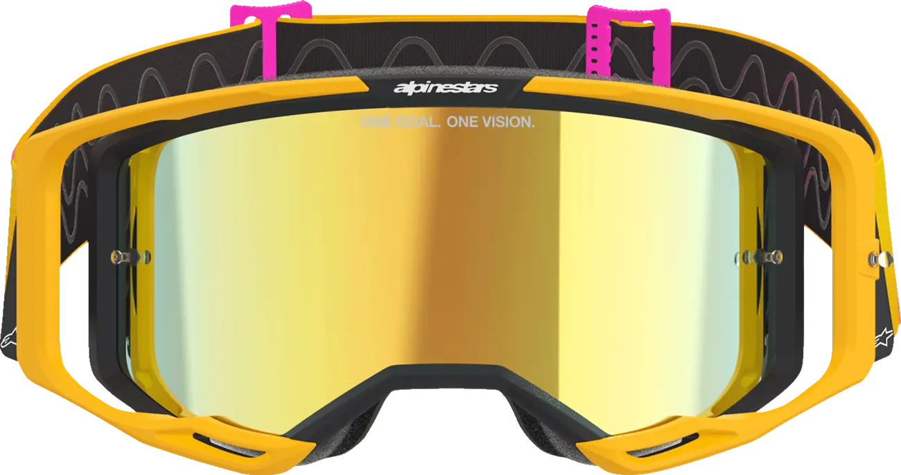 Alpinestars Crossbril Vision 8 Corp Orange/Yellow/Pink Mirror-Gold