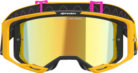 Alpinestars Crossbril Vision 8 Corp Orange/Yellow/Pink Mirror-Gold
