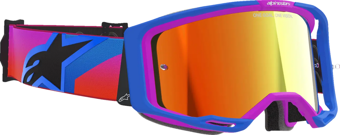 Alpinestars Crossbril Vision 8 Corp Blue/Purple/Orange Mirror-Red