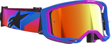 Alpinestars Crossbril Vision 8 Corp Blue/Purple/Orange Mirror-Red