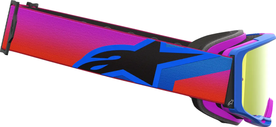 Alpinestars Crossbril Vision 8 Corp Blue/Purple/Orange Mirror-Red