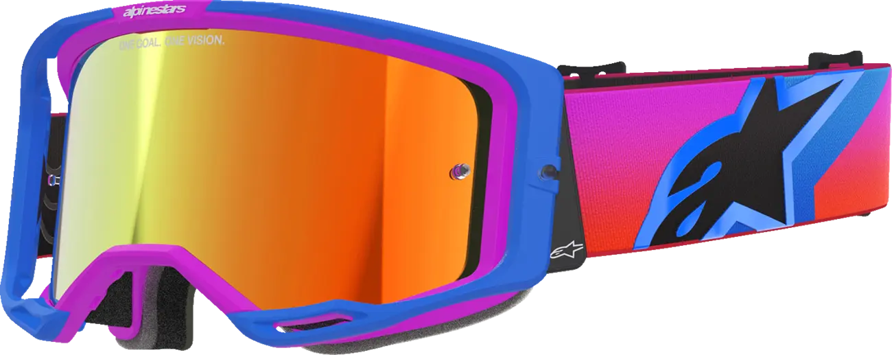 Alpinestars Crossbril Vision 8 Corp Blue/Purple/Orange Mirror-Red