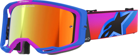 Alpinestars Crossbril Vision 8 Corp Blue/Purple/Orange Mirror-Red
