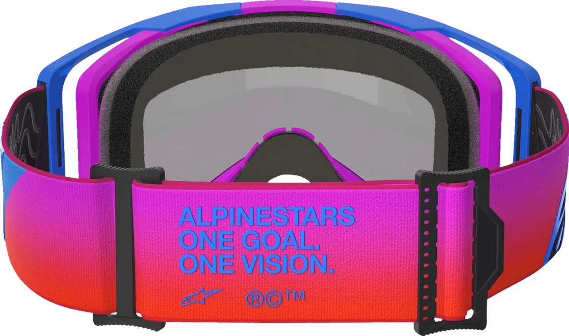 Alpinestars Crossbril Vision 8 Corp Blue/Purple/Orange Mirror-Red