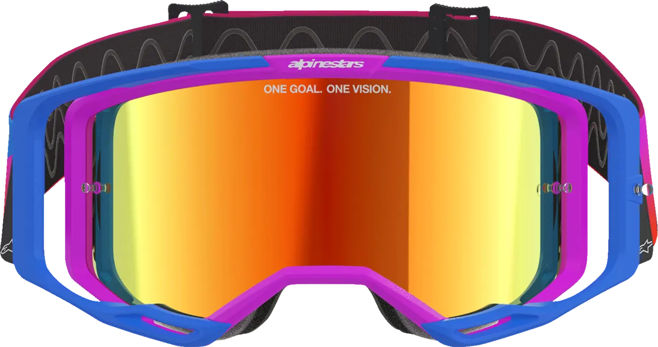Alpinestars Crossbril Vision 8 Corp Blue/Purple/Orange Mirror-Red