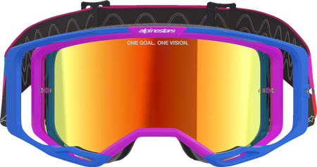 Alpinestars Crossbril Vision 8 Corp Blue/Purple/Orange Mirror-Red