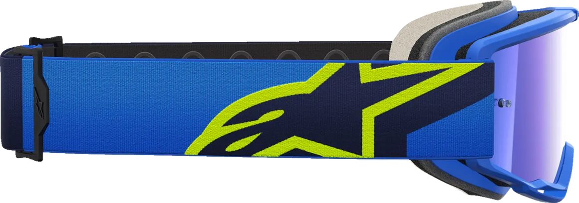 Alpinestars Crossbril Vision 5 Corp Blue/Yellow Mirror-Blue