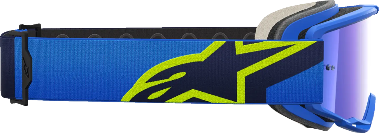 Alpinestars Crossbril Vision 5 Corp Blue/Yellow Mirror-Blue