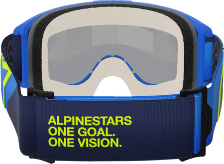 Alpinestars Crossbril Vision 5 Corp Blue/Yellow Mirror-Blue