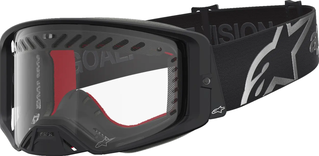 Alpinestars Crossbril Supertech Dura Air Fluid Black/Silver/Clear