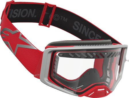 Alpinestars Crossbril Supertech Dura Air Fluid Red/Silver/Clear