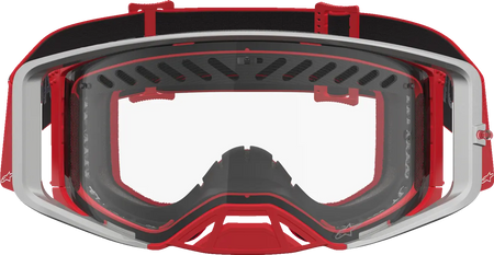 Alpinestars Crossbril Supertech Dura Air Fluid Red/Silver/Clear