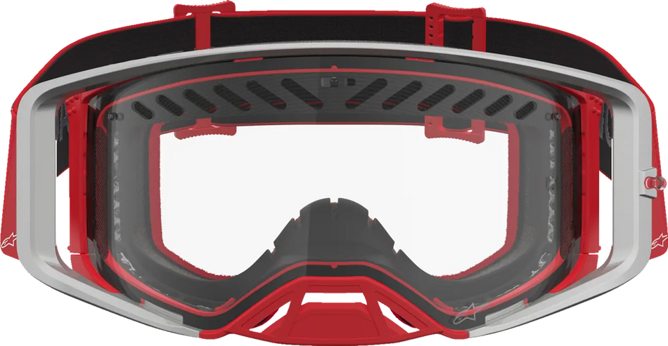 Alpinestars Crossbril Supertech Dura Air Fluid Red/Silver/Clear