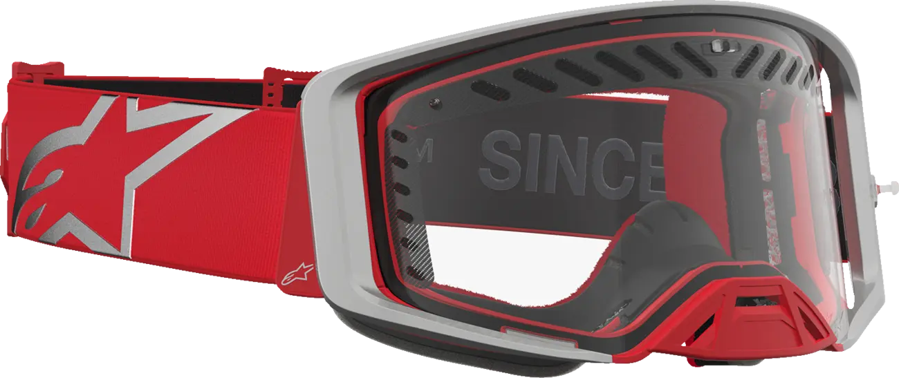 Alpinestars Crossbril Supertech Dura Air Fluid Red/Silver/Clear
