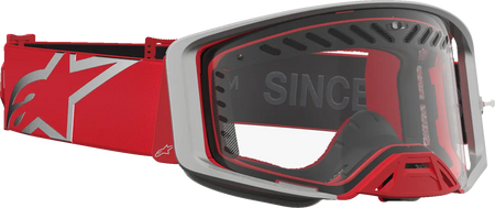 Alpinestars Crossbril Supertech Dura Air Fluid Red/Silver/Clear