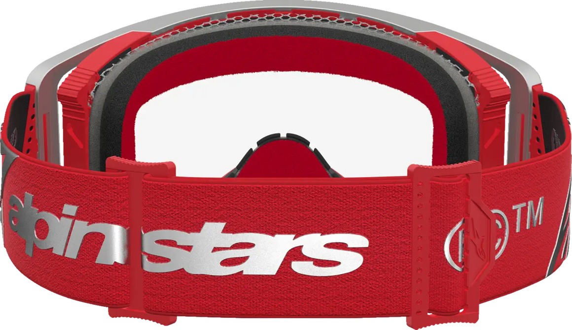 Alpinestars Crossbril Supertech Dura Air Fluid Red/Silver/Clear