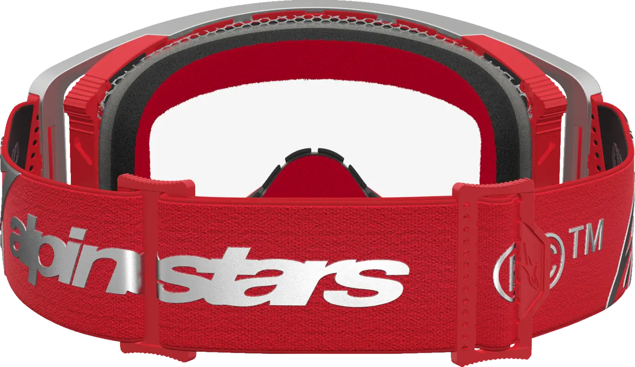 Alpinestars Crossbril Supertech Dura Air Fluid Red/Silver/Clear