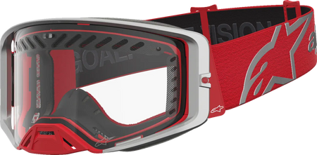 Alpinestars Crossbril Supertech Dura Air Fluid Red/Silver/Clear