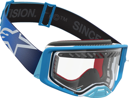 Alpinestars Crossbril Supertech Dura Air Fluid Blue Fade/Silver/Clear
