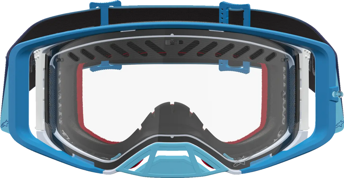 Alpinestars Crossbril Supertech Dura Air Fluid Blue Fade/Silver/Clear