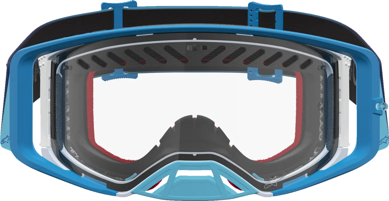 Alpinestars Crossbril Supertech Dura Air Fluid Blue Fade/Silver/Clear