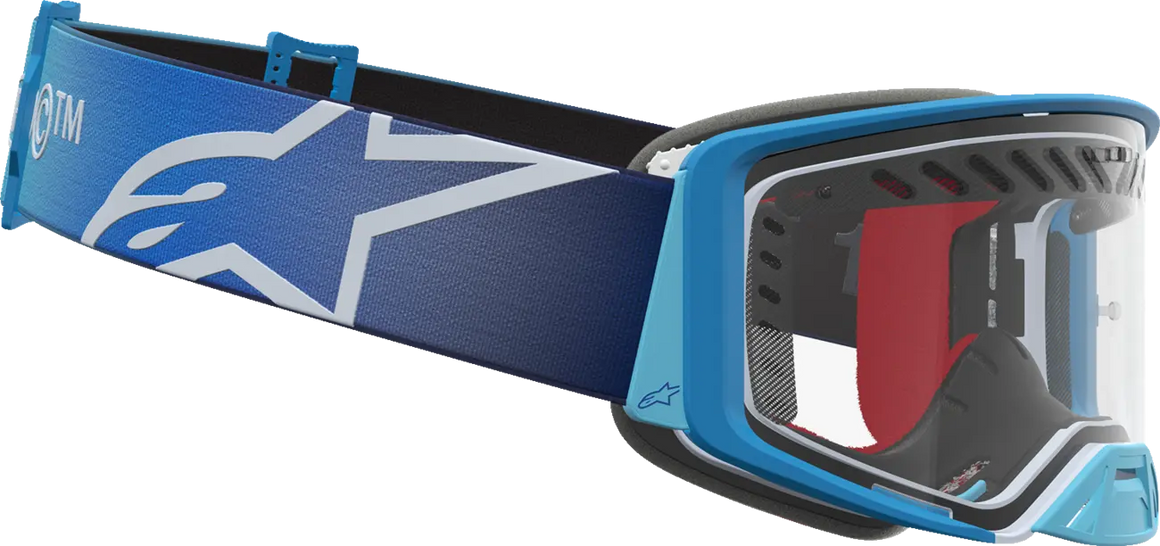 Alpinestars Crossbril Supertech Dura Air Fluid Blue Fade/Silver/Clear