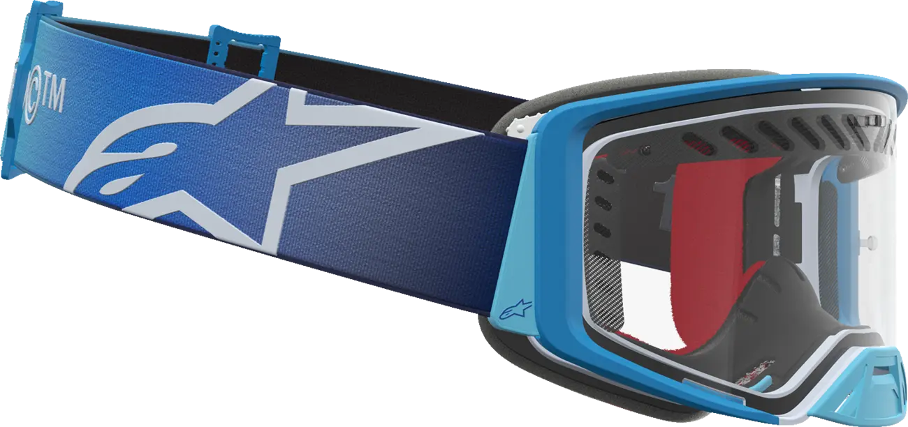 Alpinestars Crossbril Supertech Dura Air Fluid Blue Fade/Silver/Clear