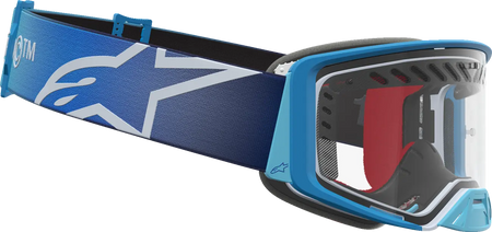 Alpinestars Crossbril Supertech Dura Air Fluid Blue Fade/Silver/Clear