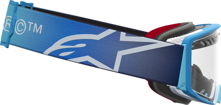 Alpinestars Crossbril Supertech Dura Air Fluid Blue Fade/Silver/Clear