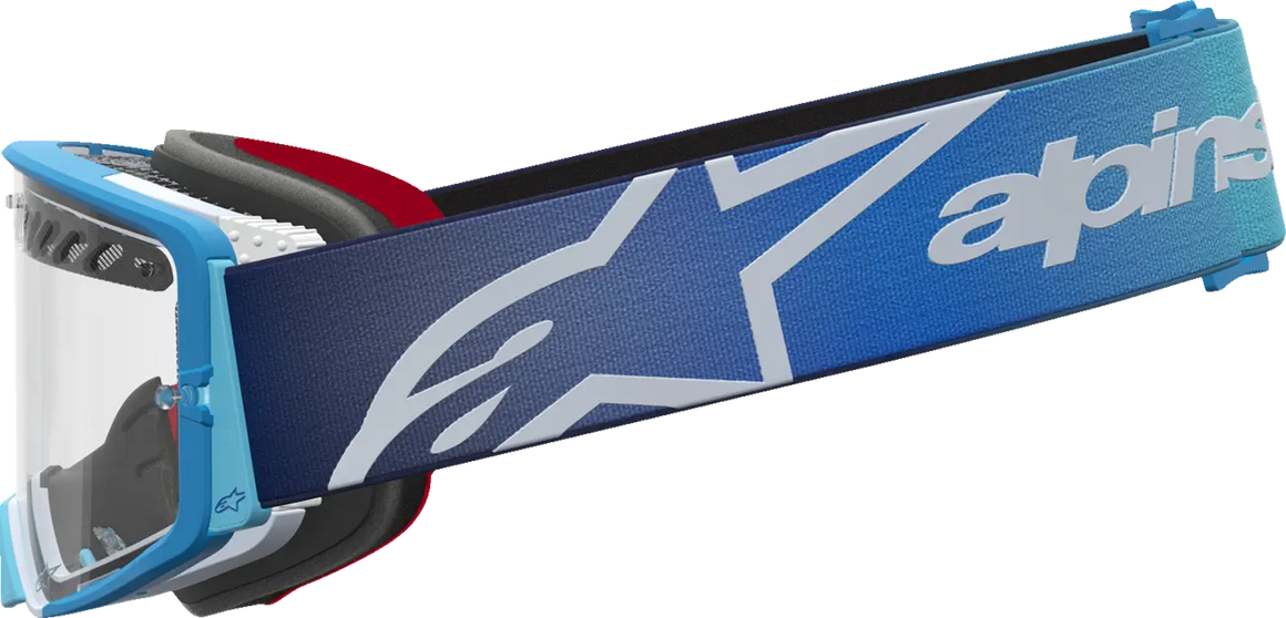Alpinestars Crossbril Supertech Dura Air Fluid Blue Fade/Silver/Clear